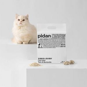 PIDAN Composite Tofu Cat Litter: Tofu & Crushed Bentonite 2.4KG - Ideal for Cats with Sensitive Urinary Systems