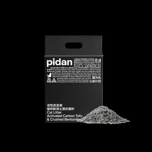 PIDAN Composite Tofu Cat Litter - Activated Charcoal Tofu with Bentonite 2.4KG